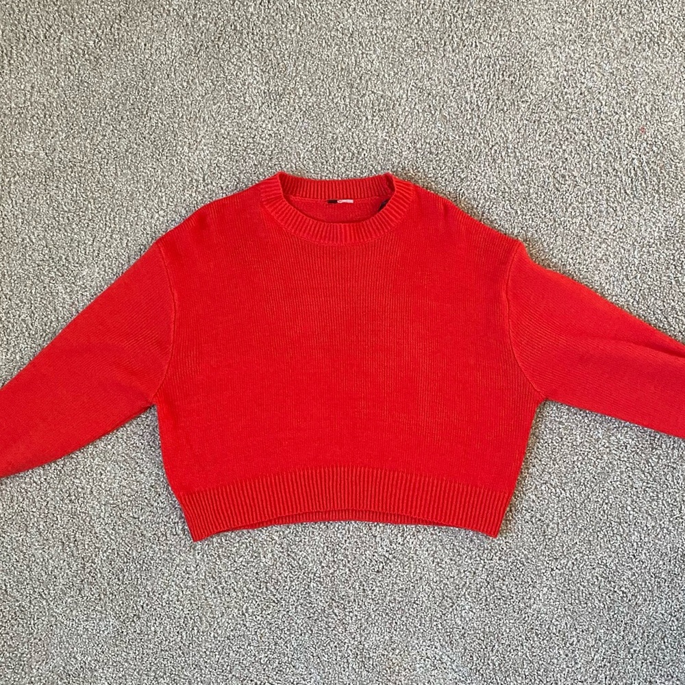 red sweater